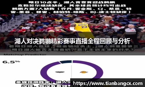 湖人对决鹈鹕精彩赛事直播全程回顾与分析